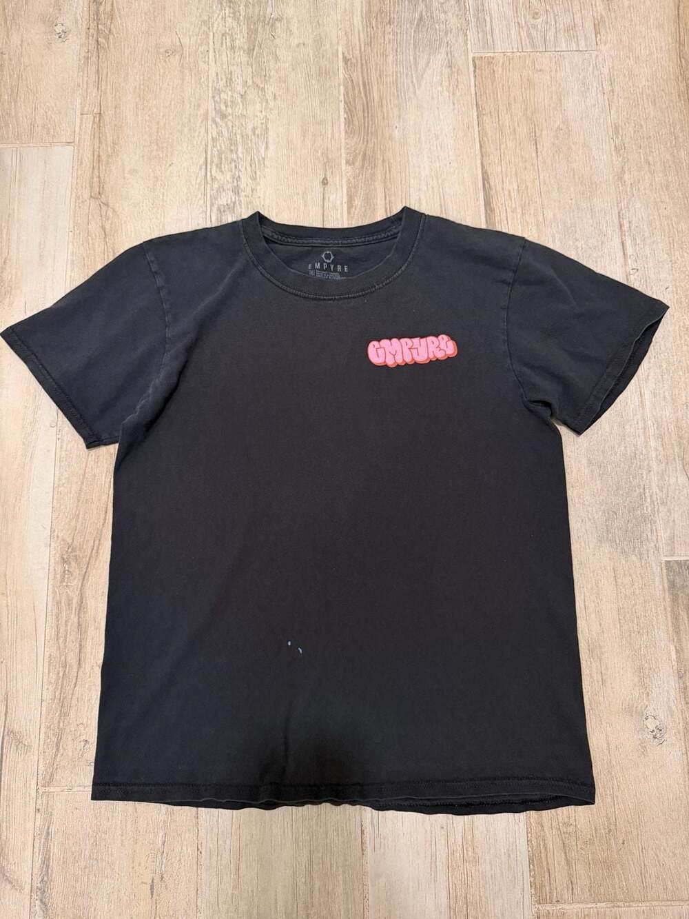 Empyre Black T-Shirt with Pink Logo youth xl